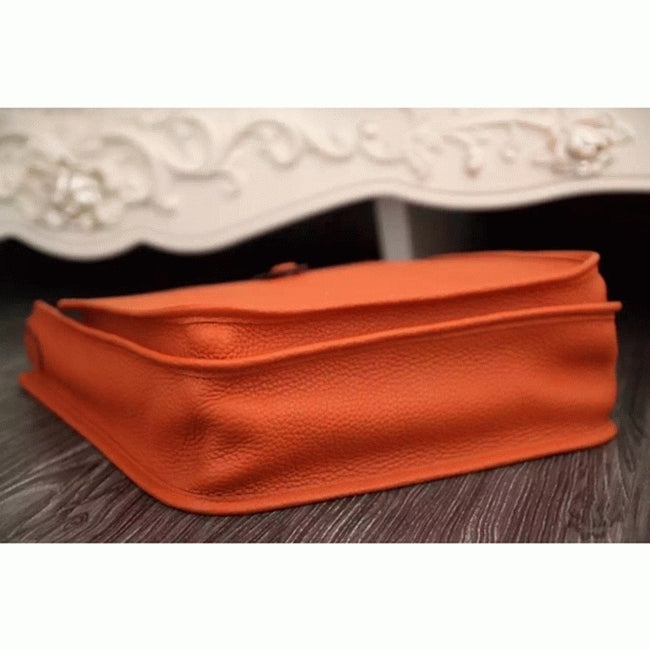 Boutique Quality || Orange Evelyne III PM Bag AAA Hermes Bright Shoulder Bag