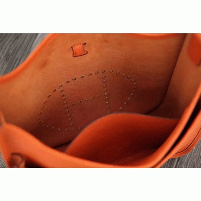 Boutique Quality || Orange Evelyne III PM Bag AAA Hermes Bright Shoulder Bag