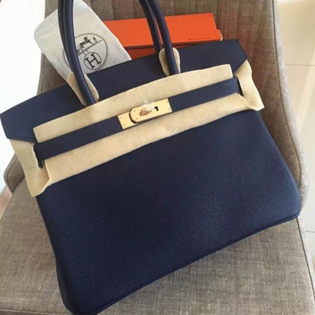 Boutique Quality || AAA Sapphire Hermes Birkin 30cm Tote
