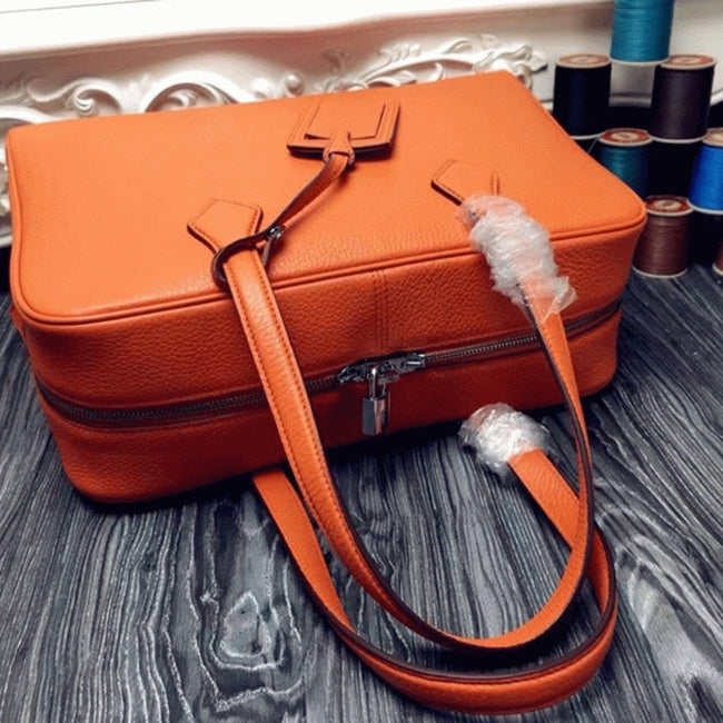 Boutique Quality || Orange Hermes Victoria II 35cm Bag