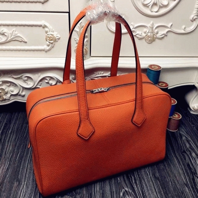 Boutique Quality || Orange Hermes Victoria II 35cm Bag