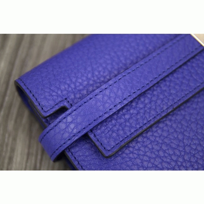 Boutique Quality || Electric blue 1:1 Hermes Kelly Longue wallet