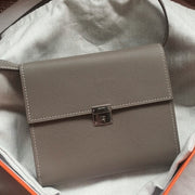 Boutique Quality || Grey 1:1 Hermes Clic wallet with strap