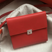 Boutique Quality || Red luxury Hermes Clic wallet with strap