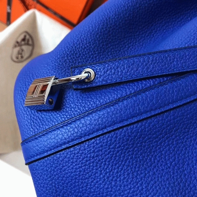 Boutique Quality || Electric blue knockoff Hermes Picotin Lock 18cm handbag