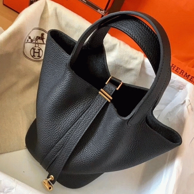 Boutique Quality || Black AAA Hermes Picotin Lock 18cm handbag