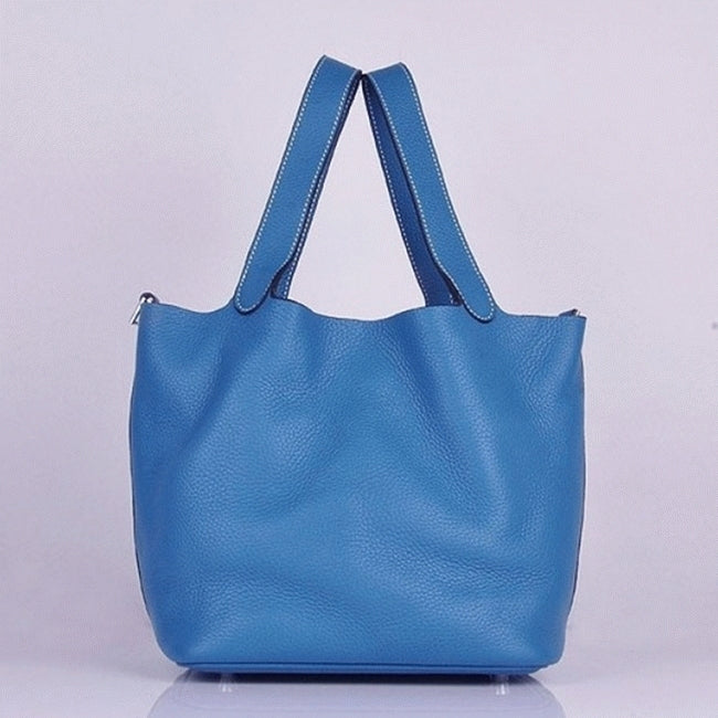 Boutique Quality || Blue Hermes Picotin Lock handbag