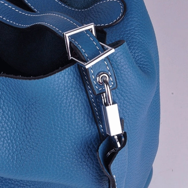 Boutique Quality || Blue Hermes Picotin Lock handbag