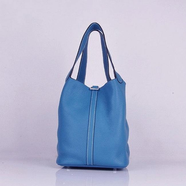 Boutique Quality || Blue Hermes Picotin Lock handbag