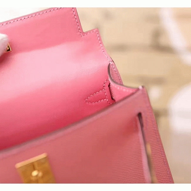 Boutique Quality || Pink Epsom Hermes Kelly 20cm Bag