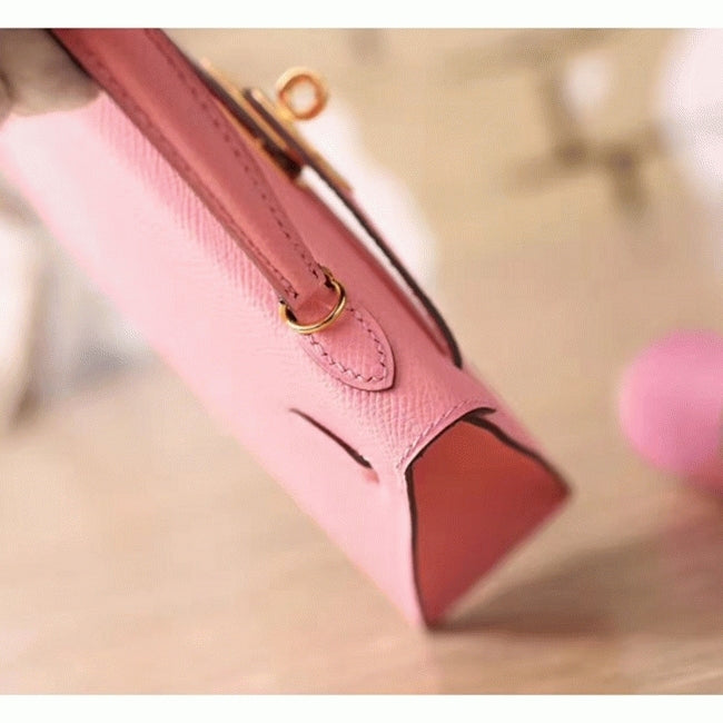Boutique Quality || Pink Epsom Hermes Kelly 20cm Bag