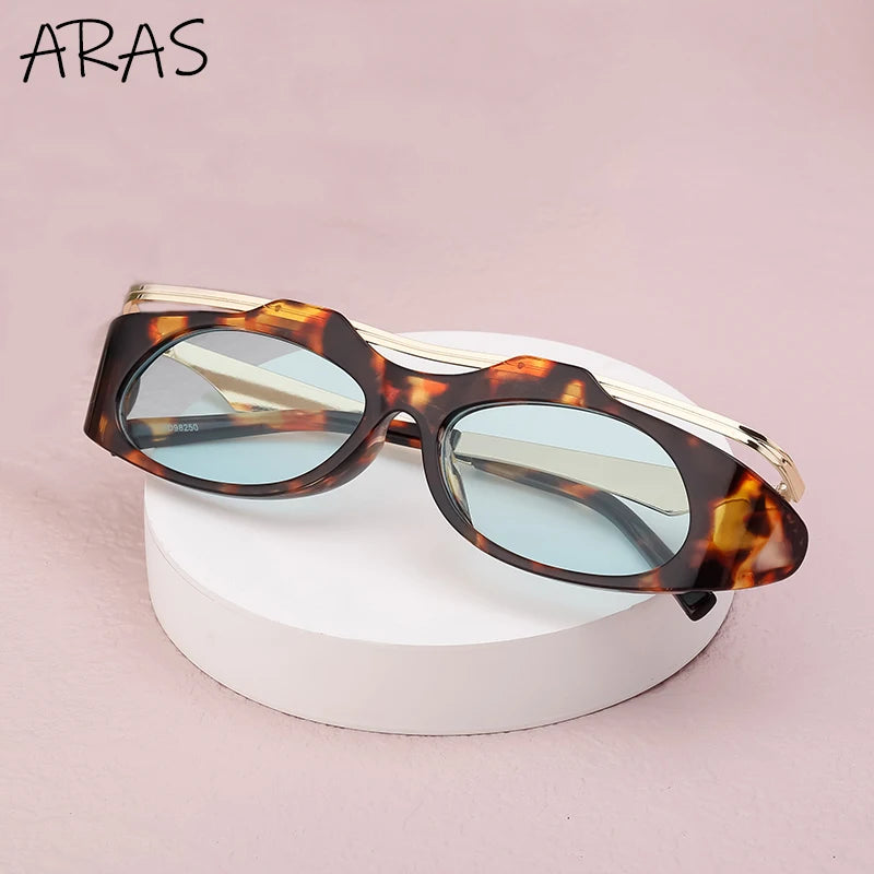 Small Oval Unique Shade Sunglass
