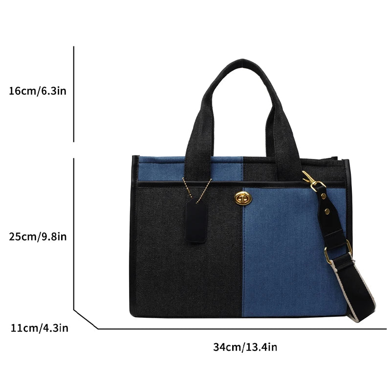 Broadband crossbody tote bag