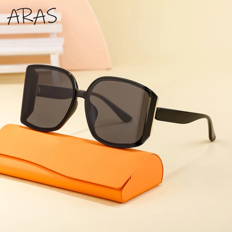 Oversized Curved Sunglass
