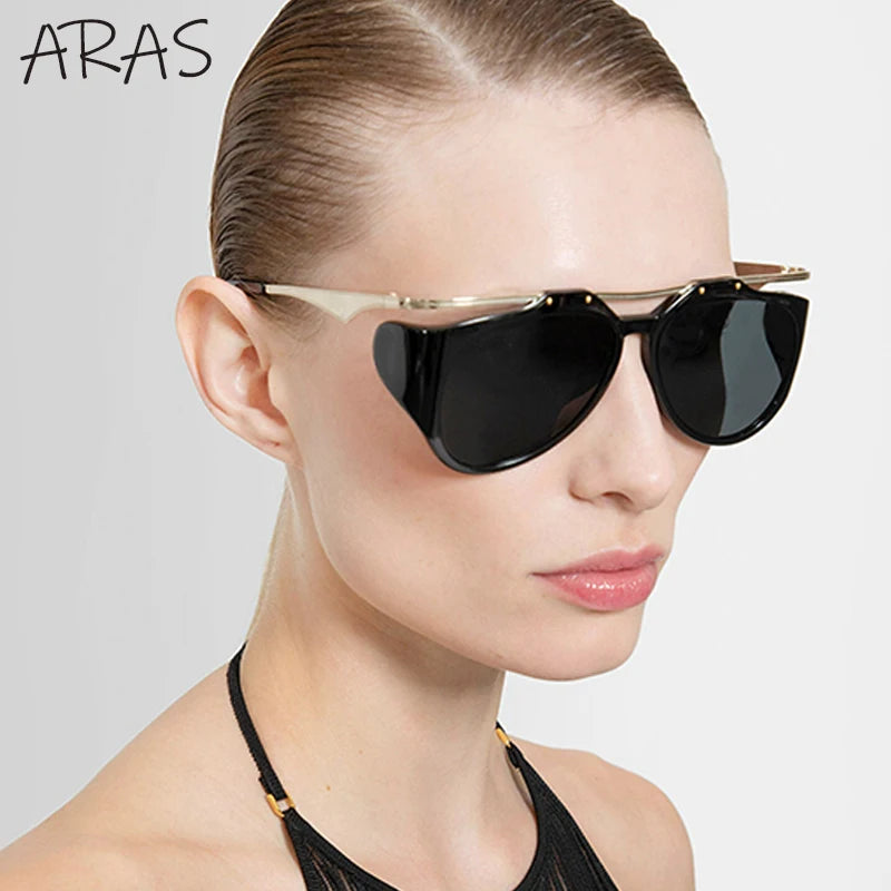 Y2K Punk Round Sunglass