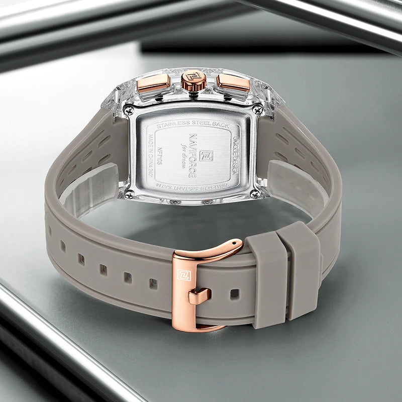 Waterproof Silicone Band Casual Watch