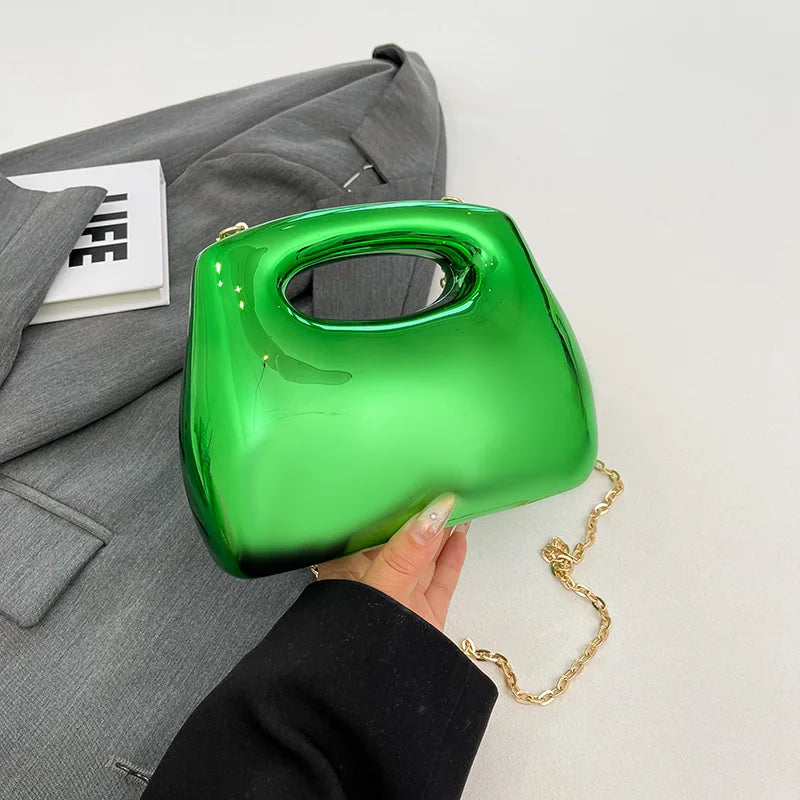 Acrylic Chain Shoulder Bag For Wedding Dinner Party