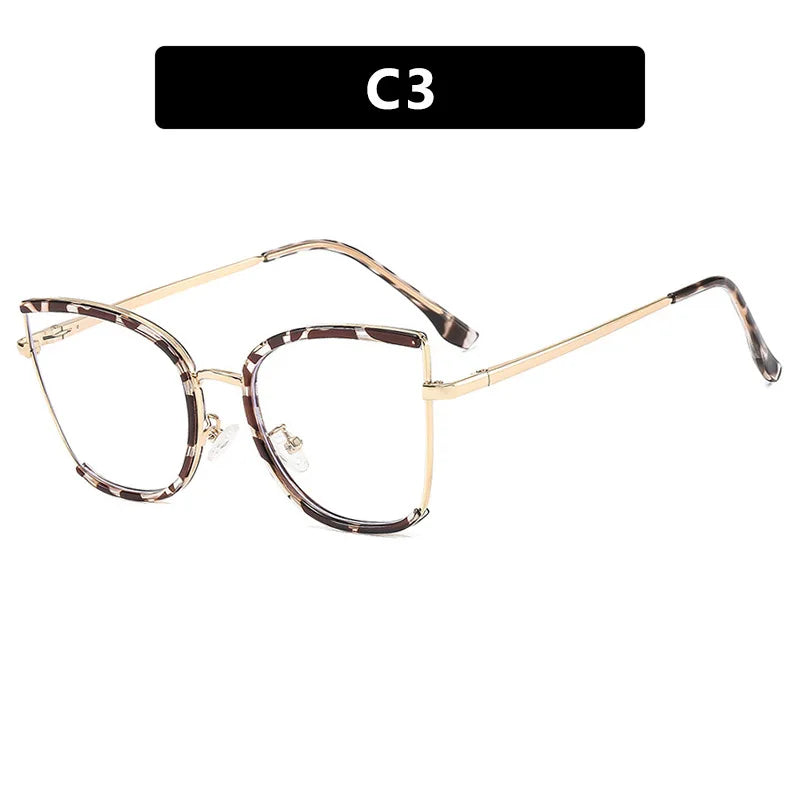 Retro Cat Eye Anti Blue Light Glass