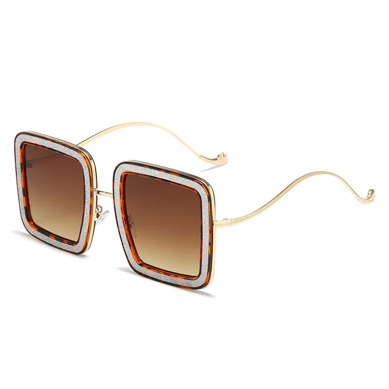 Newest Luxury Diamond Square Sunglass