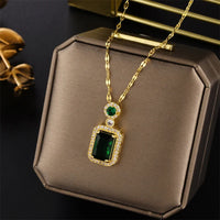 Thumbnail for Stainless Steel Zircon Pendant