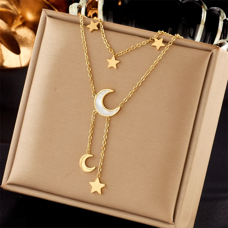 Stainless Steel Heart Eye Butterfly Pendant
