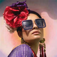 Thumbnail for Newest Luxury Diamond Square Sunglass