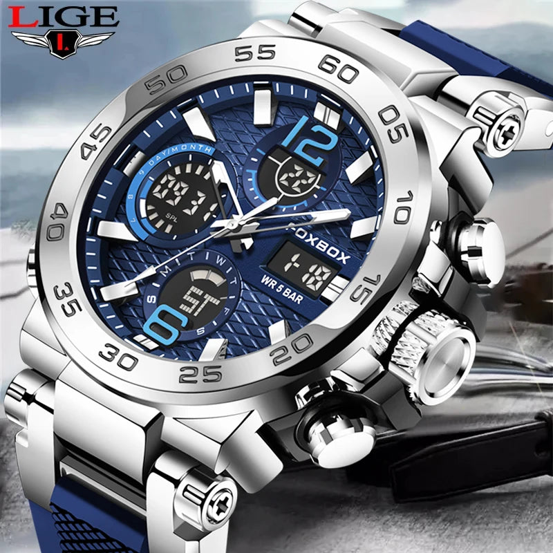 Waterproof Dual Display Wrist watch
