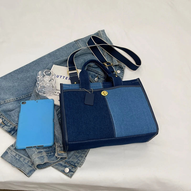 Broadband crossbody tote bag