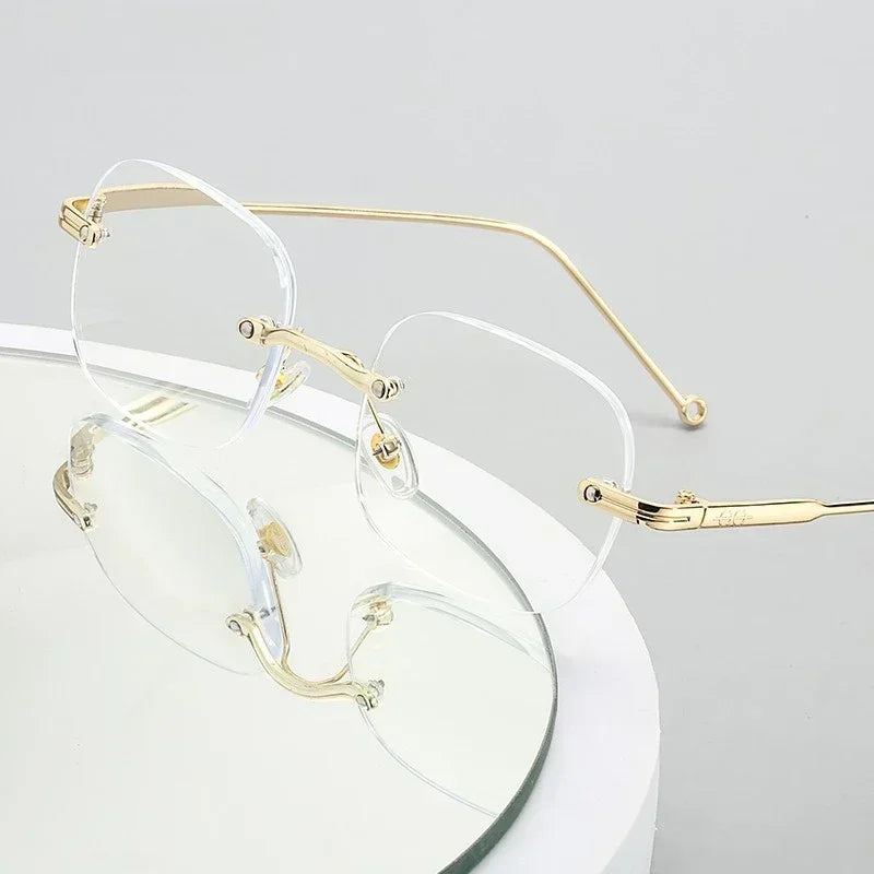 Rimless Vintage Trendy Hyperopia