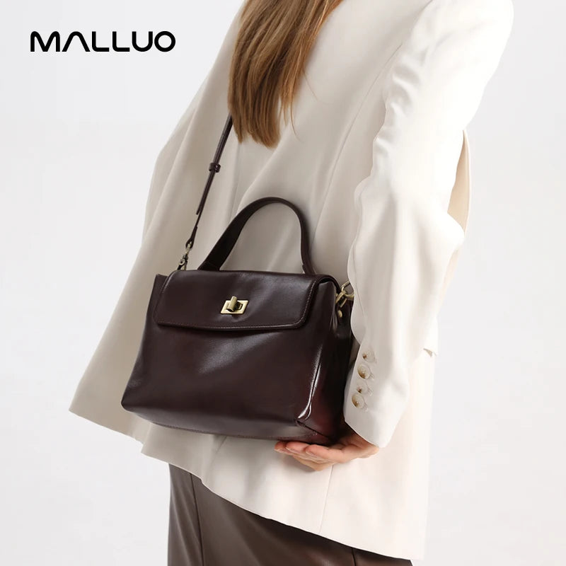 Cowhide Genuine Leather Tote Bag