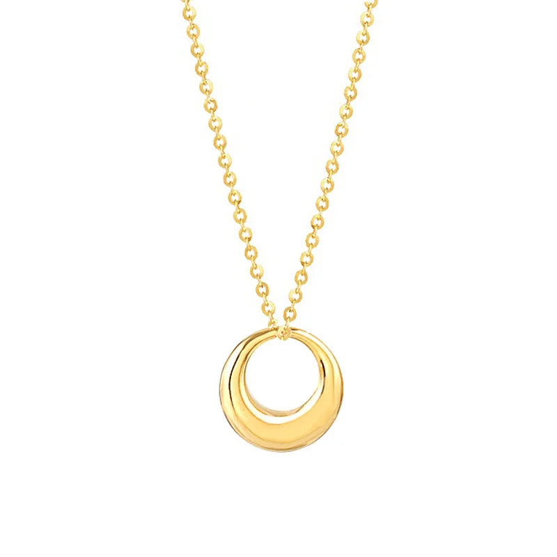 Minimalist Stainless Steel Gold Plated Pandent