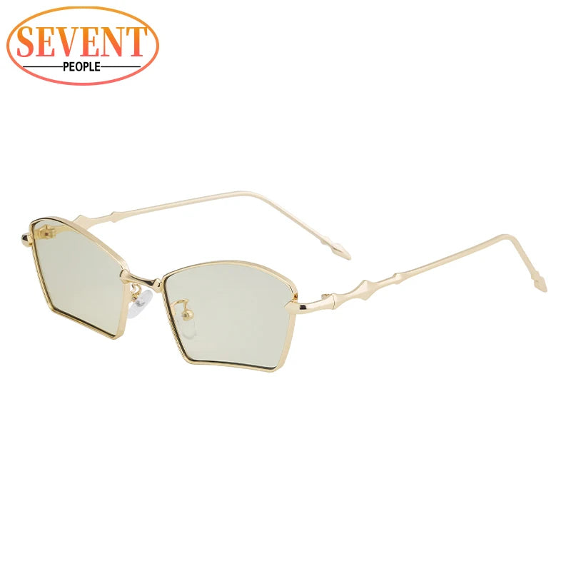 Metal Frame Rectangle Sunglass