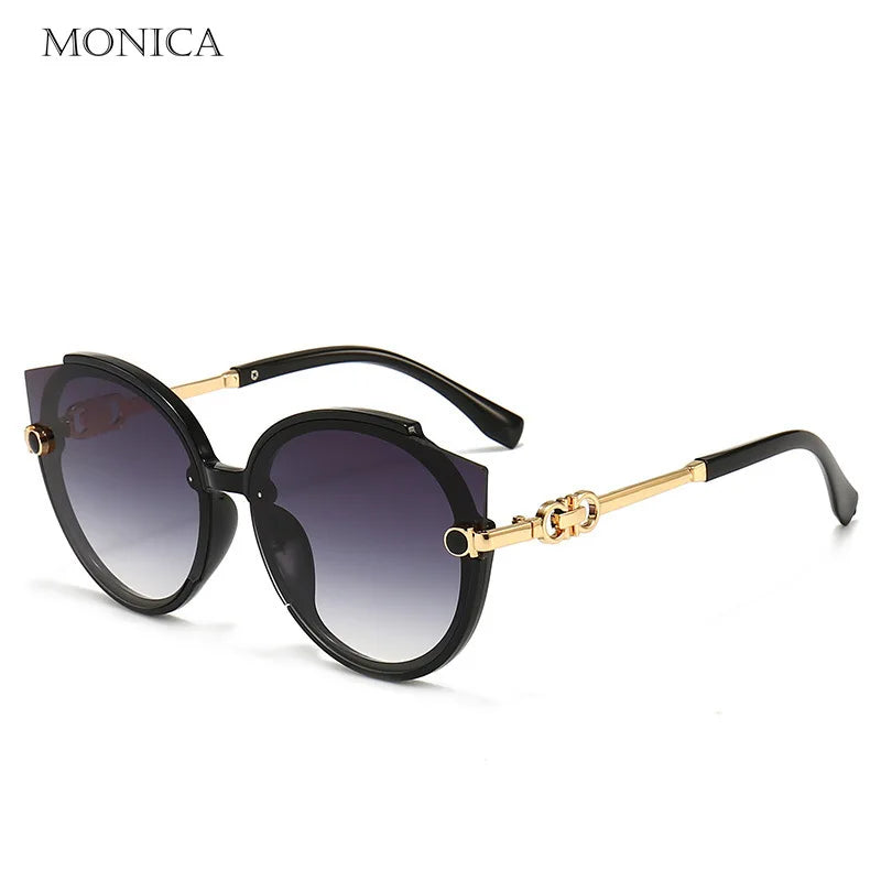 Vintage Cat Eye Round Sunglass