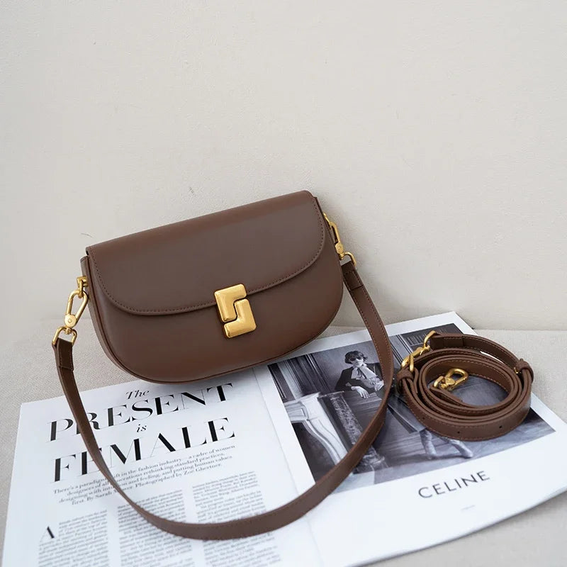 Genuine Leather Crossbody Bag