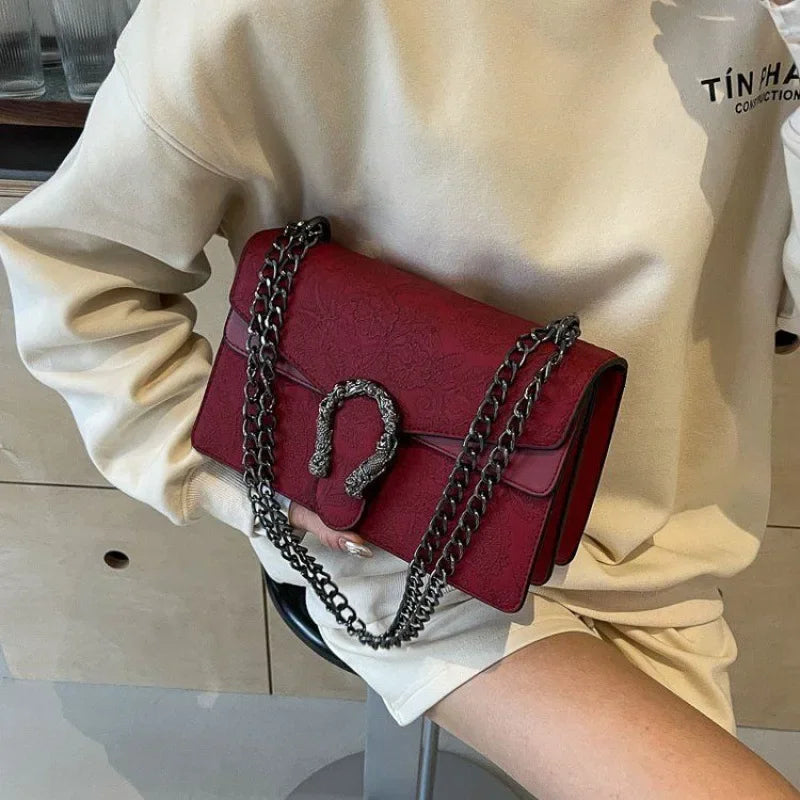 Crocodile Skin Snakehead Bag