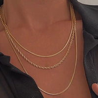 Thumbnail for 18K Gold Plated Titanium steel Chain Necklace