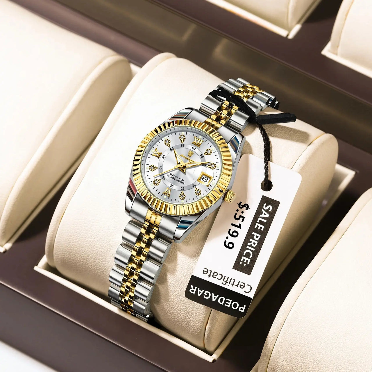 Luminous Date Watch Stainless