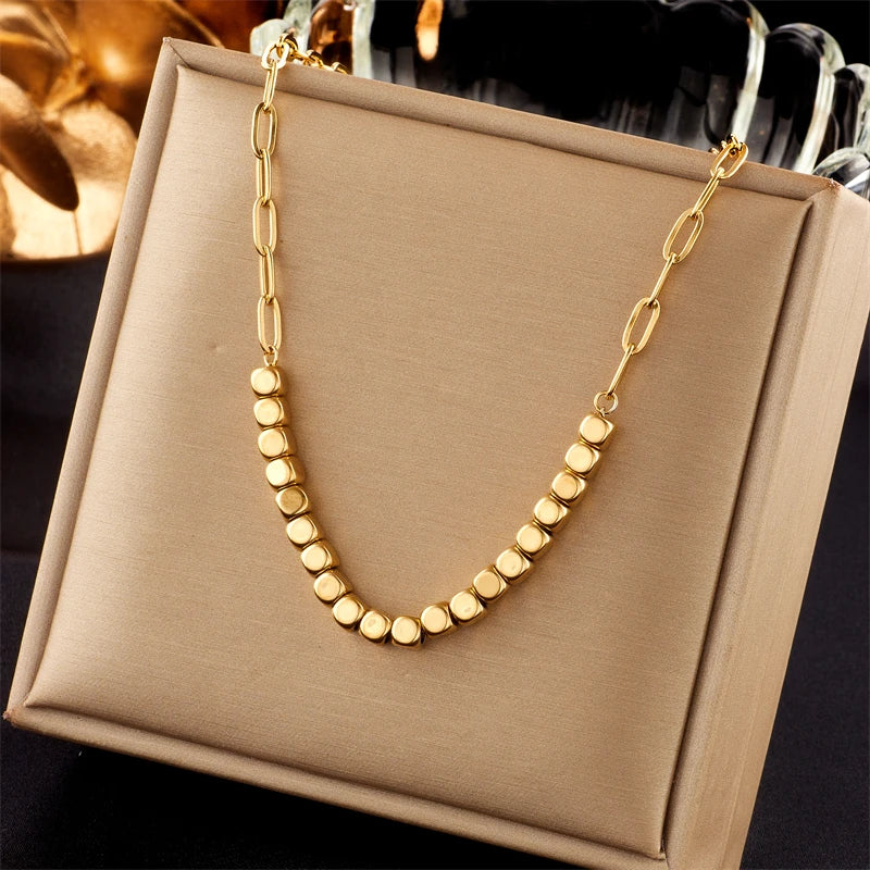 Stainless Steel Geometric Necklaces