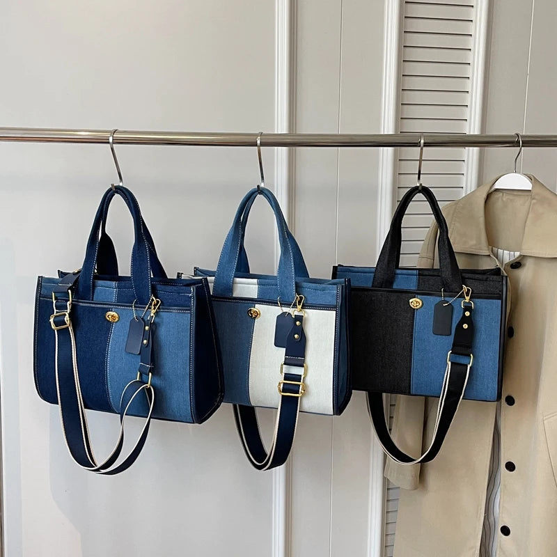 Broadband crossbody tote bag