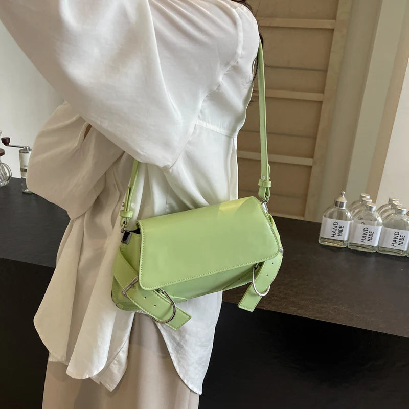 Y2K Belt Design Crossbody Bag