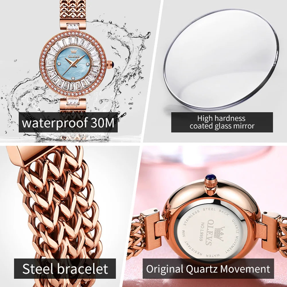 Stainless Steel Luxury Diamond Watch