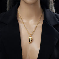 Thumbnail for Stainless Steel Gold Color Water Drops Pendant
