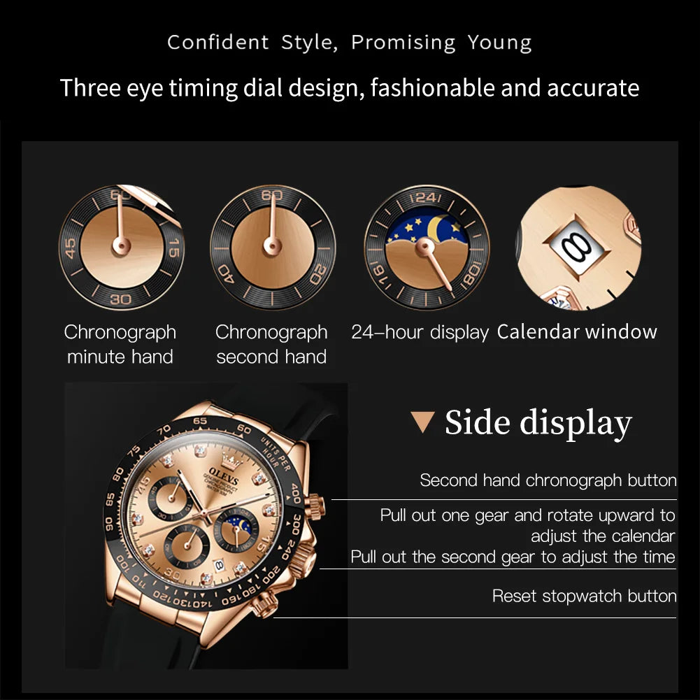 Sports Multi functional Luminous Watch