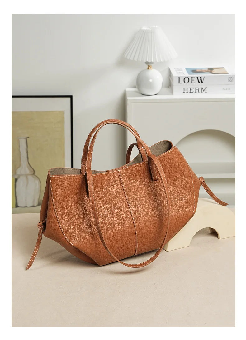 Cowhide high-end feeling bag