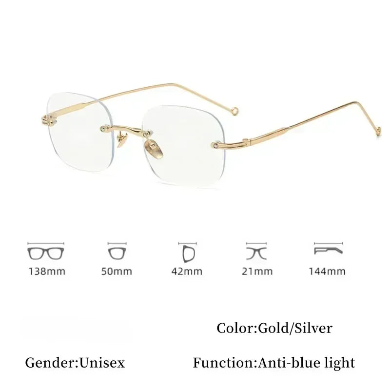 Rimless Vintage Trendy Hyperopia