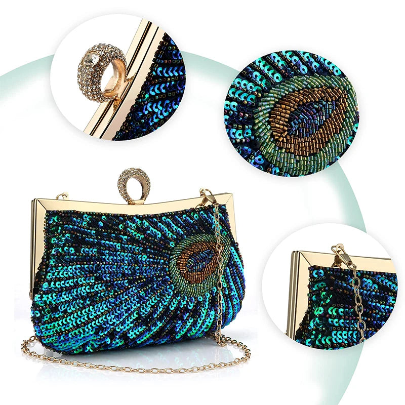 Party Day Diamond Clutch Handbag