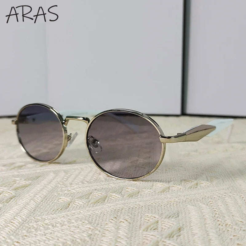 Small Oval Metal Sunglass