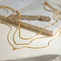 Thumbnail for Stainless Steel Three-layer Rhinestone Necklace