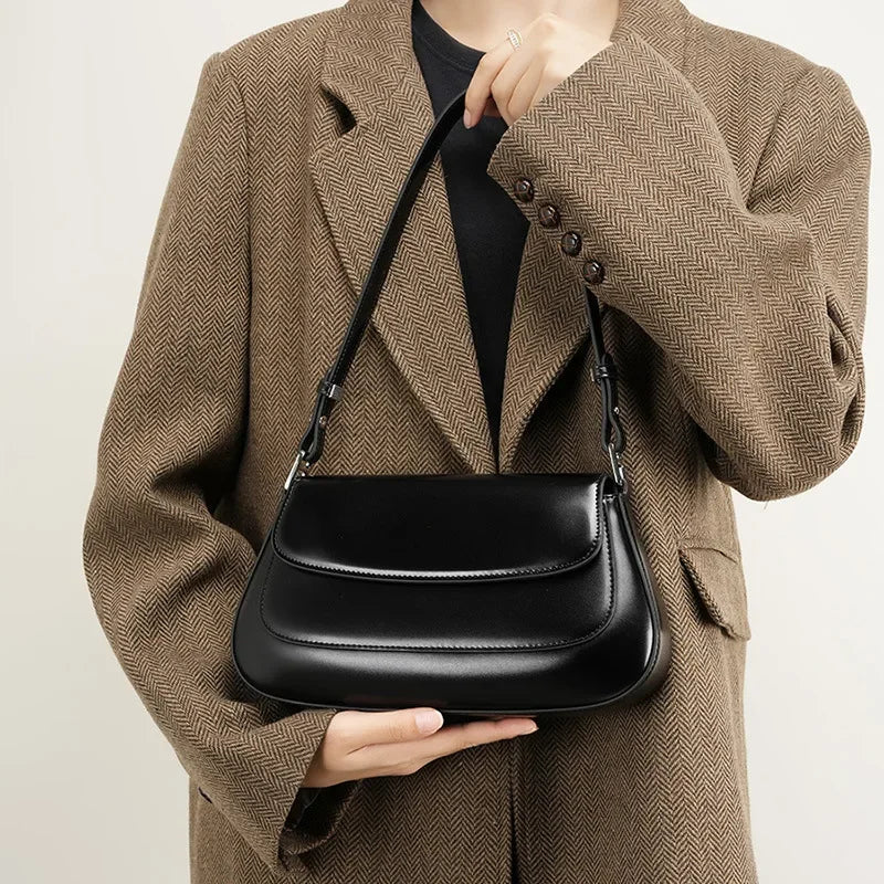 Cowhide Genuine Leather Handbag