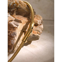 Thumbnail for Stainless Steel Metal Texture Cuff Necklace